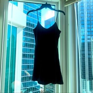 Divided Brand Black Romper With Subtle Shimmer